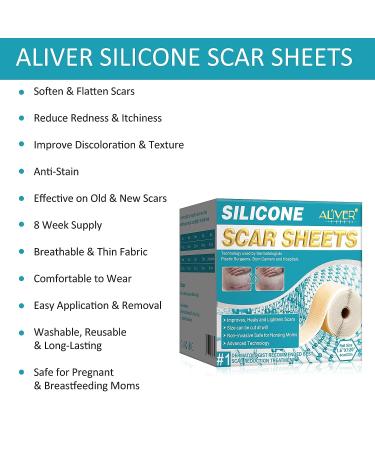 Weida Sign Silicone Scar Sheets 1.6x120 Inch - Professional Grade for Surgery Scars, C-Section, Burn, Acne, Keloid - Soft & Reusable - 3M - Buy Online on GoSupps.com
