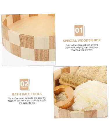 Shop Premium Bath Set - Body Exfoliating Tools Bath Balls & Foot Files for Ultimate Cleanliness | International Shipping Available - Buy Online on GoSupps.com