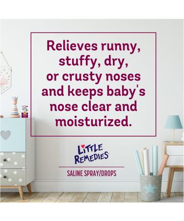 Little Remedies Noses Saline Spray Drops 1 Fl Oz (Pack of 2) - Buy Online on GoSupps.com