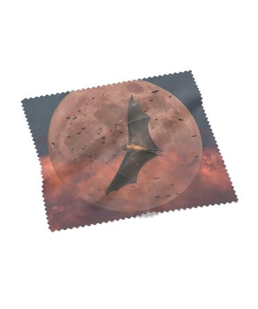 Urban Backwoods Bat Moon Microfiber Cloth Glasses Cleaning Cloth