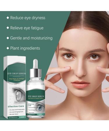 Drops for Dry Eyes Eye Lubricant Solution Gentle Redness Formula Rewetting and Hydrating Support 1 Bottle for Day Night Travel Vision Care Men Women Adult - Buy Online on GoSupps.com