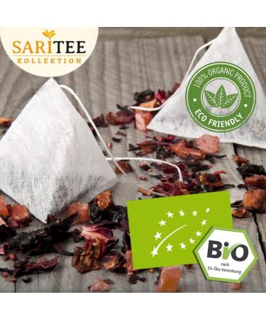 FRUTEG SARITEE Organic berry fruit tea loose Loser tea with beautiful fruits controlled organic cultivation Refreshing fruity berry tea Daycare center 80g - Buy Online on GoSupps.com