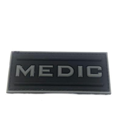 Patch Nation Medic PVC Airsoft Paintball Velcro Emblem Badge Patch Grey