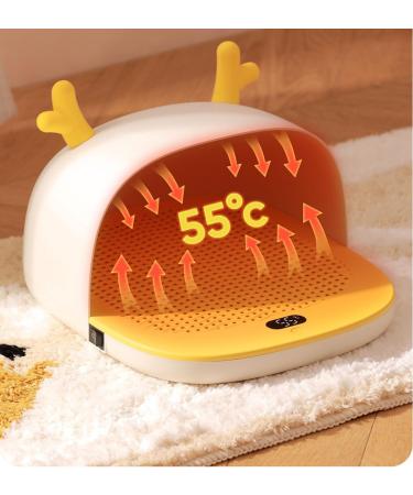 Caulo Graphen foot warmer portable heating fast warming intelligent NTC temperature controller 3-stage temperature setting (White)