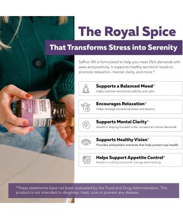 Organic Saffron Extract: Optimized Extract with Safromotivines Safranal and Crocins Clinically Studied | Premium Persian Sargol Quality | Supports Mood Calmness and Relaxation 30 Servings - Buy Online on GoSupps.com