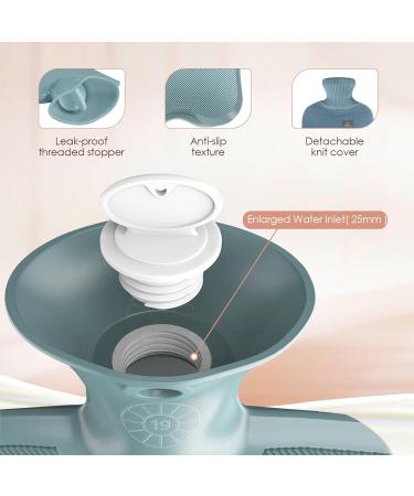 Vusddy 2L Heat Bottle Set - Soft Knitting Cover for Pain Relief & Warmth | XXL Rubber Hand Warmer | Perfect Christmas Gift for All - Buy Online on GoSupps.com