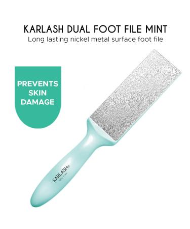 Karlash 2-Sided Nickel Foot File - Mint Callus Trimmer and Remover (1 Pack) - Buy Online on GoSupps.com
