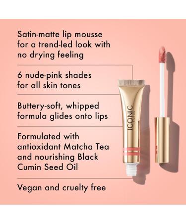 ICONIC LONDON Cloud Kiss Matte Lip Mousse | Vegan Cruelty-Free Matte Liquid Lip Colour - Shop Undressed for Global Shipping - Buy Online on GoSupps.com