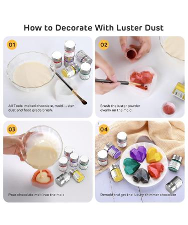 Edible Rose Gold Glitter 8g | Waysroma Food Glitter for Drinks Chocolate Cupcakes & More - Buy Online on GoSupps.com