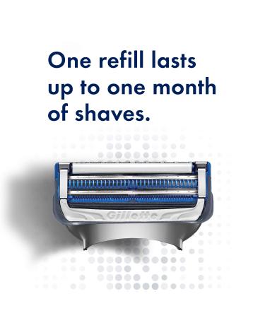 Gillette SkinGuard Men's Razor Flex Handle with 4 Blade Refills - Buy Online on GoSupps.com