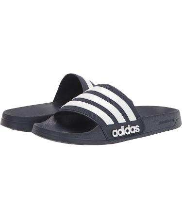 Adidas Men's Adilette Shower Slide Sandal 10 - Legend Ink/White - Buy Online on GoSupps.com