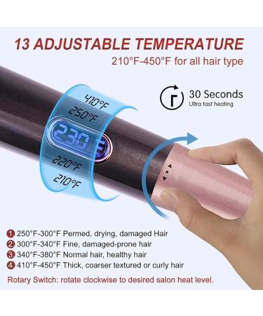 Yuehuam Hair Straightener and Curler 2 in 1 LCD Display Twisted Ceramic Plate Hair Straightening Iron Twist Flat Iron Curling Iron for Curl/or Straighten - Buy Online on GoSupps.com