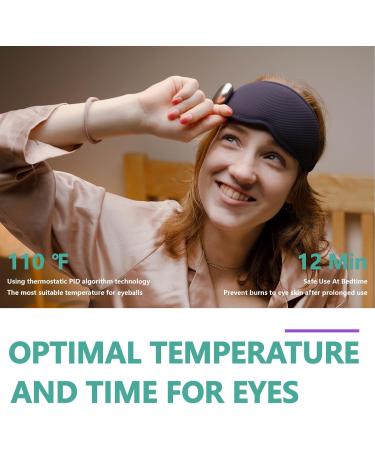 Buy Heated Eye Mask - Cordless Warm Eye Compress for Dry Eyes Eye Strain Relief & More | Perfect Gift for Him & Her - Buy Online on GoSupps.com