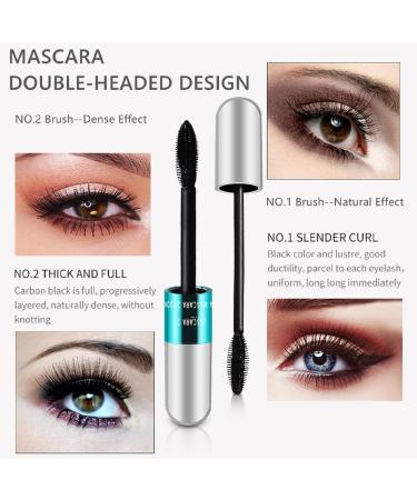 4D Silk Fiber Waterproof Mascara - Long Lasting Black for Natural Eyelashes | Smudge-Proof Makeup for Women - Buy Online on GoSupps.com