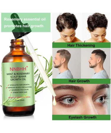 Menthe poivr e Huile essentielle de Romarin et Derma Roller 0.5mm pour la croissance des cheveux les soins de la peau la croissance des sourcils et des cils pour 1 pack huile+rouleau dermique - Buy Online on GoSupps.com