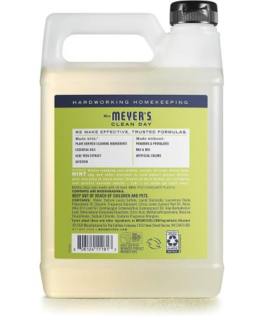 Mrs. Meyer's Clean Day Liquid Dish Soap Refill - Biodegradable Lemon Verbena 48 Fl Oz (Pack of 3) | Eco-Friendly Dishwashing Solution for International Shipping - Buy Online on GoSupps.com