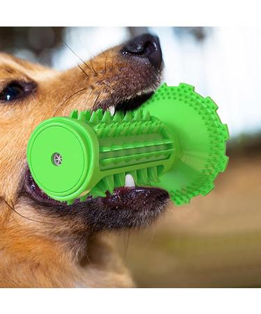 Anulely Dog Toy - Teeth Grinding & Brushing Suction Cup | Dog Tooth Care Products for Home Clinics & Shelters - Classic Sound Dog Toothbrush (Green) - Buy Online on GoSupps.com
