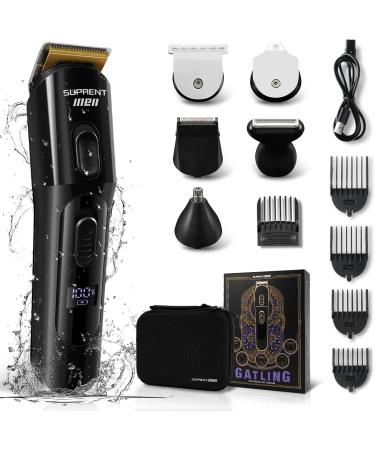 Beard Trimmer for Men - 16-Piece Grooming Kit | IPX7 Waterproof Electric Shaver for Beard Body Nose & Ear - Wet & Dry Use - Buy Online on GoSupps.com