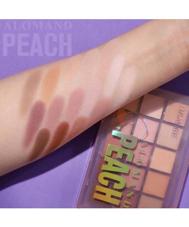 Ucanbe 15-Color Eyeshadow Palette - Matt & Waterproof Multi-Color Makeup - Long-Lasting Pigmentation (Peach) - Buy Online on GoSupps.com
