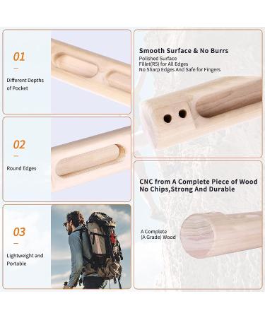 TWO STONES Portable Fingerboard for Rock Climbing Training - Indoor and Outdoor Climbing Hangboard with Edges and Pockets (CJ-HB2026) - Buy Online on GoSupps.com