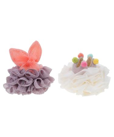 2pcs Bath Ball Household Bath Loofah Bath Shower Loofah Bath Sponge Body Scrubber Bathing Supplies Household Bathing Loofah Exfoliating Bathing Balls Bath Exfoliating Tool