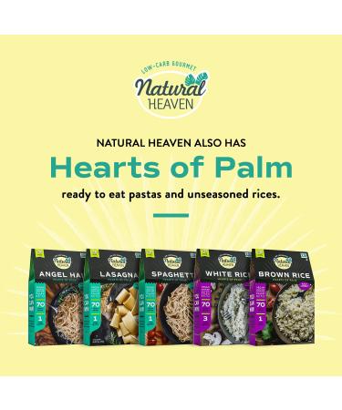 Natural Heaven Hearts of Palm Ready Meals Variety Pack - Low Calorie Keto & Vegan Meals - Gluten Free & Ready to Eat - 6 Pack (9 Oz Each) - Buy Online on GoSupps.com