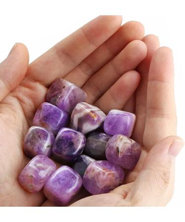 Tumbled Polished Stone Crystals Cubic Natural Amethyst Cube Gemstone Quartz Bulk for Wicca Reiki - 12 Pcs Obelisk - Buy Online on GoSupps.com
