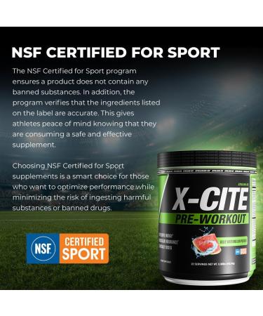 ATHLEAN-X X-CITE Pre-Workout Supplement - Boost Energy Endurance and Focus with Natural Ingredients - Jolly Watermelon Pucker Jolly Watermelon Pucker 1.17 Pound (Pack of 1) - Buy Online on GoSupps.com