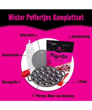 MISTER POFFERTJES Pancake Baking Mix | Authentic Dutch Mini Pancakes | Easy Poffertjes for Home | International Shipping - Buy Online on GoSupps.com
