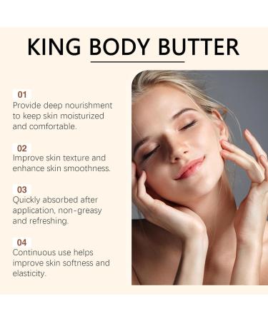 KING BODY BUTTER Shea Jojoba Moisturizer with Orange Flower Extract - Deep Hydration Body Butter for Dry Skin Non-Greasy Natural Formula Long-Lasting Moisture Lock 4 oz - Buy Online on GoSupps.com