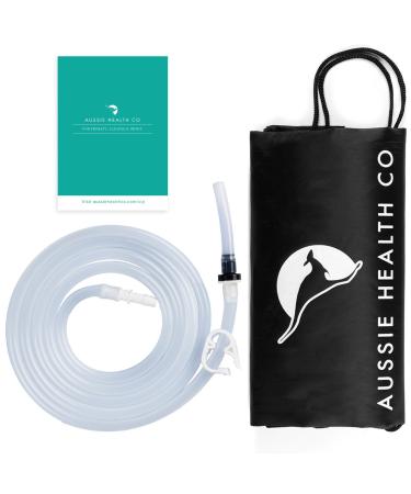 Aussie Health Co Enema Bag/Bucket Kit Replacement Parts Pack (Tubing, Check Valve, Clamp, Connector and Draw-String Bag)