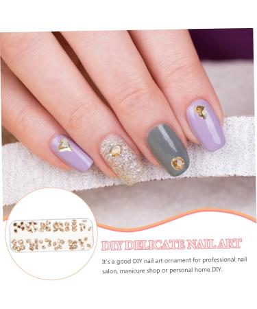 POPETPOP 1 Box Nail Diamond Jewelry Nail Accessories for Nail Art Diamond Nail Art Charms Nail Art Jewelry DIY Rhinestone for Nails Nail Art Patches Rhinestones do it Yourself Irregular 13x5cm As Shown 2 - Buy Online on GoSupps.com