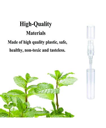 100pcs 2ml Mini Refillable Clear Plastic Spray Bottles for Travel - Ideal for Perfume, Essential Oils, Hand Sanitizer, Cleaning - Small Atomizer Aerosol Spray Bottle - Buy Online on GoSupps.com