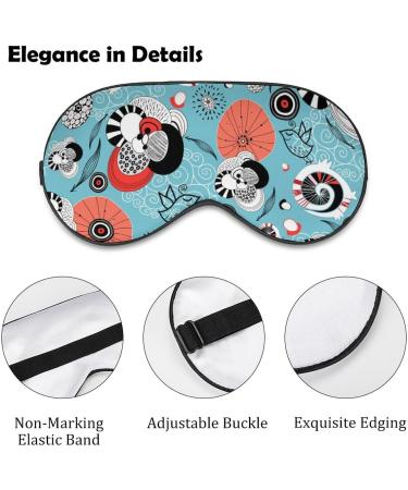 Abstract Texture Animal Sleep Mask - Adjustable Strap, Blocks Light - Men Women - Buy Online on GoSupps.com