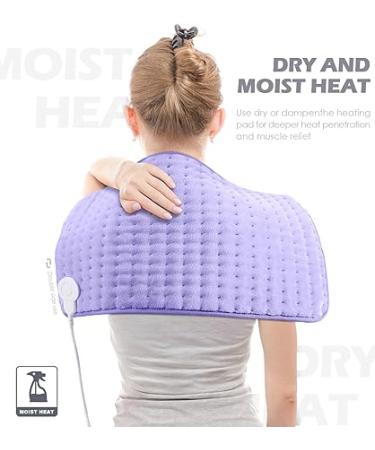 XL Electric Heating Pad for Back Pain Relief - 6 Heat Settings  Auto Off  Moist Heat Options - Machine Washable - Great Christmas Gift - Buy Online on GoSupps.com