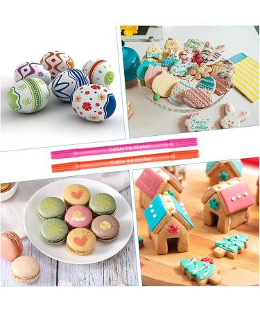 HZSZJMN 10Pcs Food Markers Edible Pens for Cake Decorating Edible Markers for DIY Fondant Cakes Cookies Frosting Easter Eggs Baking Decorating - Buy Online on GoSupps.com