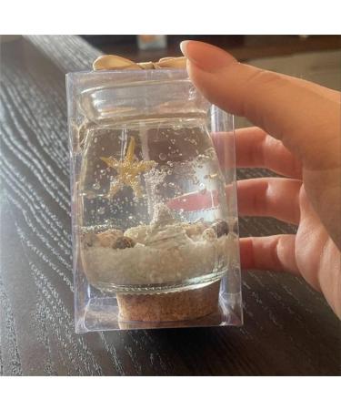 Ocean Theme Gel Candles Set - Handmade Scented Blue Purple Pink Candles for Home Decor & Gifts (4-Piece - Buy Online on GoSupps.com