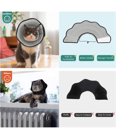 VAVOPAW Soft Adjustable Protective Collar for Cats & Dogs | Breathable Leak-Proof Eco-Friendly Neck Tape - XS Gray - Buy Online on GoSupps.com