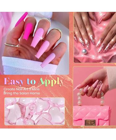 Beetles Gel Nail Polishes 20-Piece Pink Generation Starter Kit with Top Coat, Base Coat, Glitter Colors - DIY Nail Art Set for Women - Buy Online on GoSupps.com