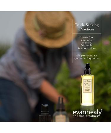 evanhealy Sweet Blossom Hydrating Body Oil | Organic Jojoba, Sesame, Sunflower Blend | Moisturizer, Massage & Facial Cleanser - Buy Online on GoSupps.com
