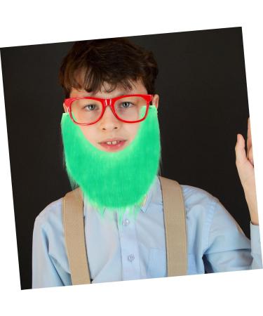 BESTYASH Barbe Verte Fausse Barbe et Moustache kit d'entretien de la Barbe pour Homme d guisement Saint Patrick Costume Saint Patrick St. Moustache du Jour de Patrick Barbe de Costume Green 3 - Buy Online on GoSupps.com