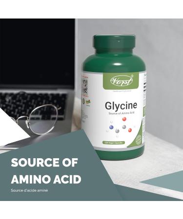 VORST Glycine Supplement 800mg 3 x 120 Vegan Capsules | Pure Glycine Powder Pills | 3 Bottles 360 count (Pack of 1) - Buy Online on GoSupps.com