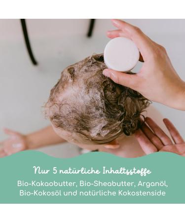 boep Natural and Organic Solid Shampoo - For Babies Children and Sensitive Skin - Fragrance and Plastic Free #ZeroWaste (60g) - Buy Online on GoSupps.com
