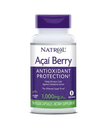 Natrol AcaiBerry - 1,000 mg - 75 Vegetarian capsules