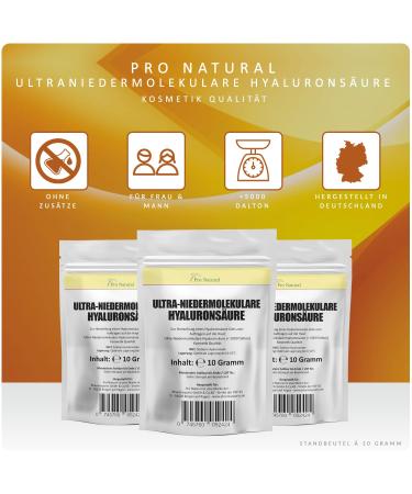 10g Hyaluronic Acid Powder for DIY Cosmetics & Gel | Premium Quality | Fast International Shipping - Buy Online on GoSupps.com