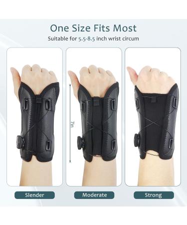 Adjustable Wrist Brace for Carpal Tunnel Relief | Support for Tendonitis Sprains Arthritis - Unisex Left & Right (5.5-8 inch - Buy Online on GoSupps.com