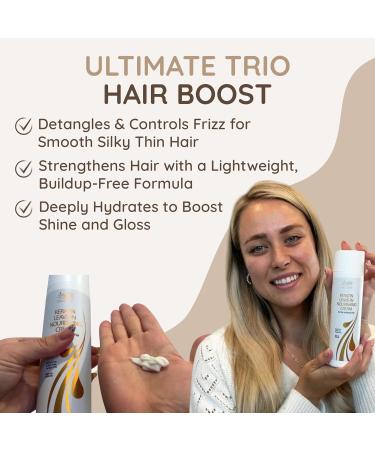 Vitamins Keratin Leave In Conditioner Moisturizer for Thin to Normal Hair - Hydrating Detangler Cream for Dry Damaged Hair - Buy Online on GoSupps.com