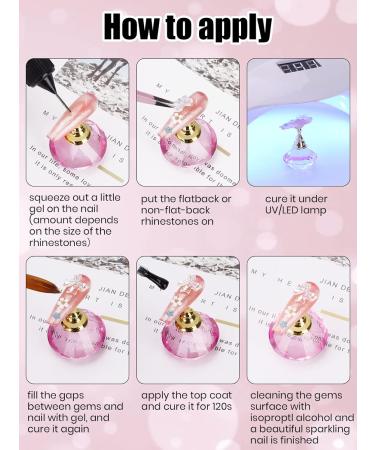 EBANKU 2PCS Clear Nail Rhinestone Glue Gel - Super Adhesive for Gem Decoration (20ml) - Buy Online on GoSupps.com