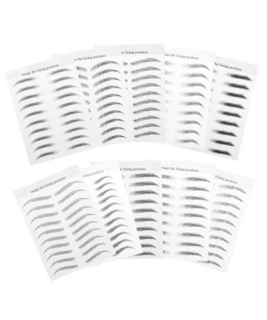 Angoily Angoily Non-Fade Eyebrow Transfer Stickers Easy to Apply for Sparse Eyebrows