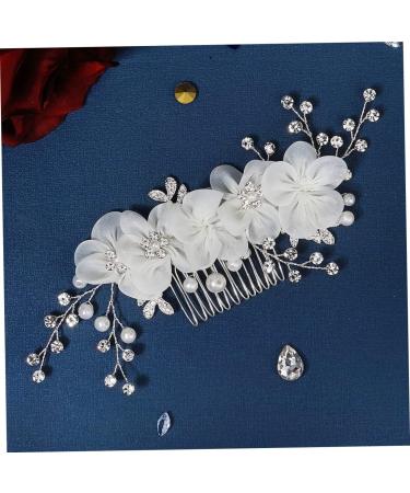 ifundom Flower Side Hair Comb flower girl hair accessories for wedding hair accessory for women hair accessories for women hair combs for women accessories bridal rhinestone wig bride - Buy Online on GoSupps.com